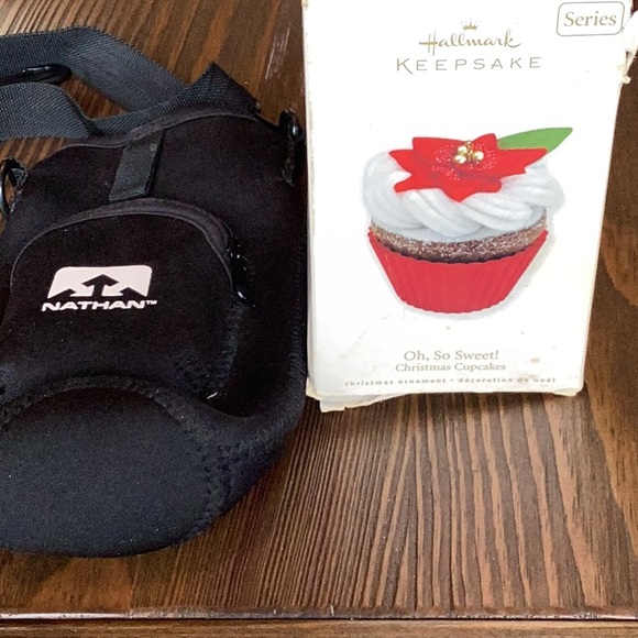 FINAL SALE PRICE Hallmark Cupcake Ornament & Nathan Water Bottle Holder - Picture 1 of 9